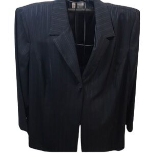 Lady Hazan Pinstriped Blazer
